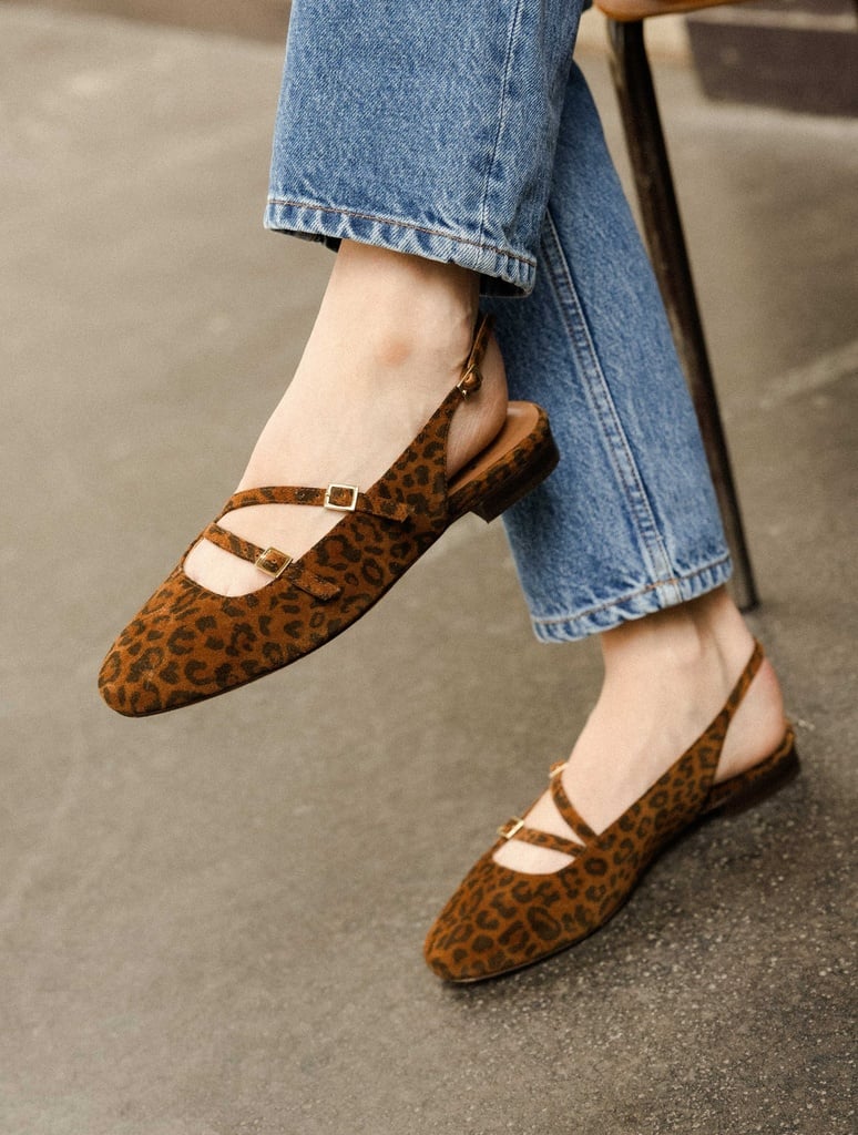 Women's leopard print suede flat mary janes | Tessa Wild Leo | Bobbies